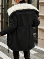 Sophie | Cozy Faux Fur Zip-Up Jacket with Adjustable Drawstring Waist