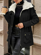 Sophie | Cozy Faux Fur Zip-Up Jacket with Adjustable Drawstring Waist