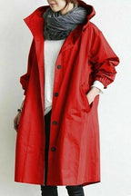 Stella | Women's Hooded Button-Up Windbreaker