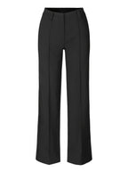 High-Waisted Wide Leg Trousers for Women with Pockets and Belt Loops