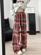 Tara | Classic Check Wool Trousers