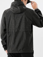 Tim | Lightweight Hooded Windbreaker for Men with Checkered Design
