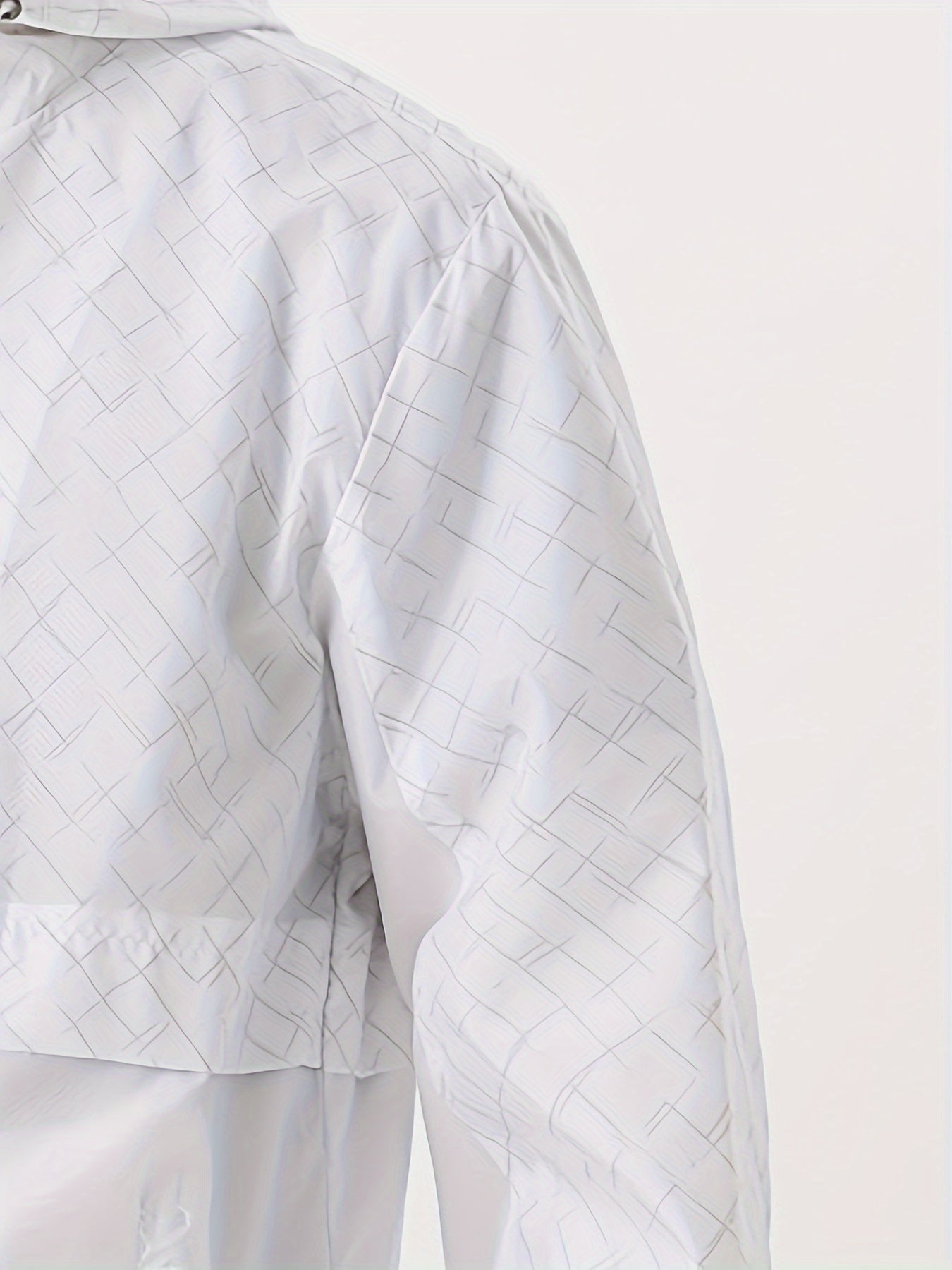 Tim | Lightweight Hooded Windbreaker for Men with Checkered Design