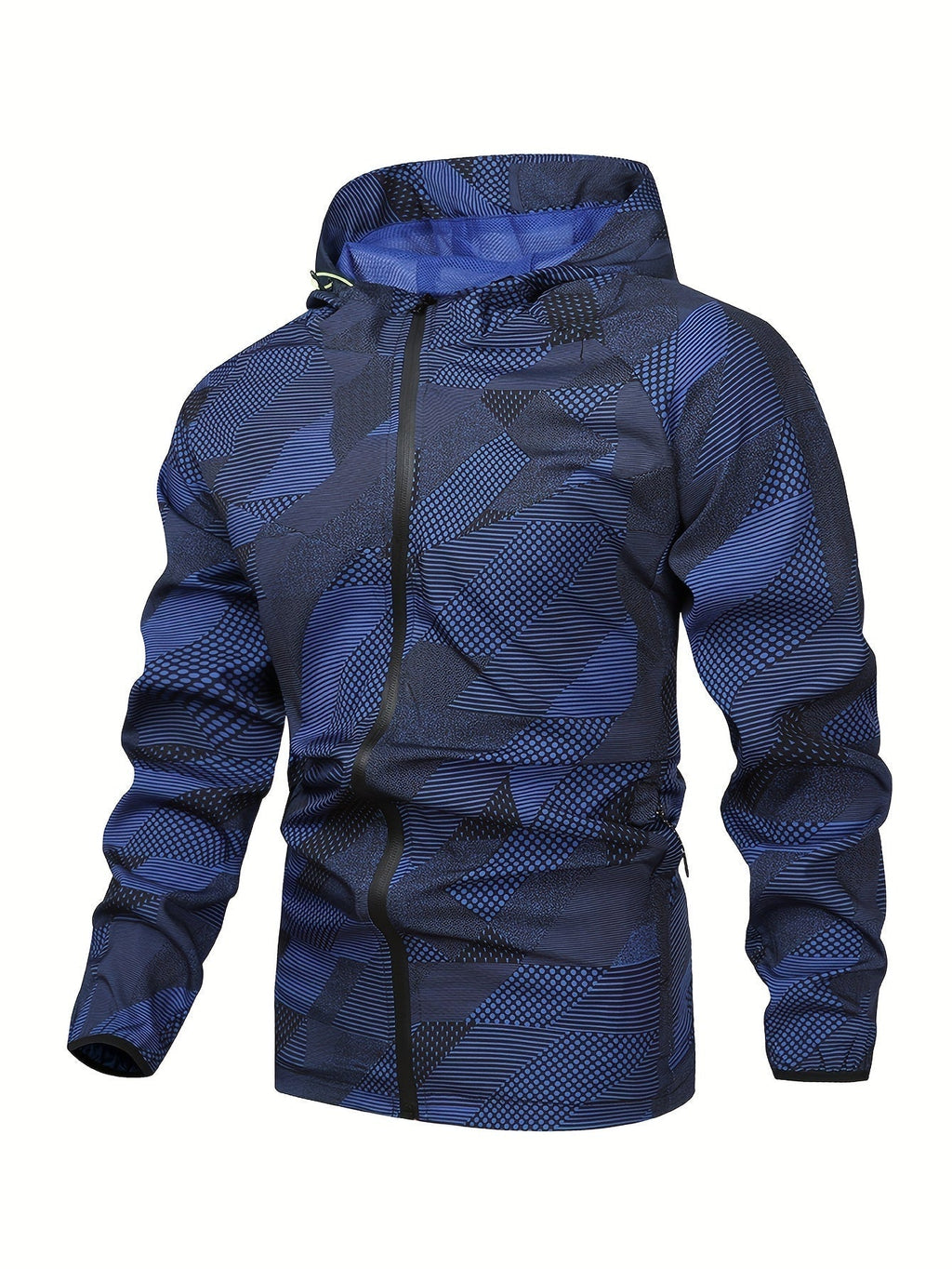 Tom | Men's Color Block Hooded Zip Jacket