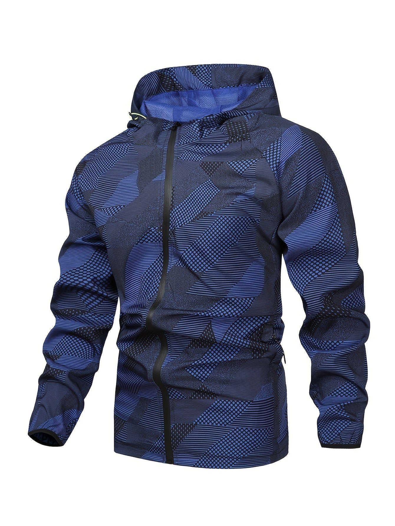 Tom | Men's Color Block Hooded Zip Jacket
