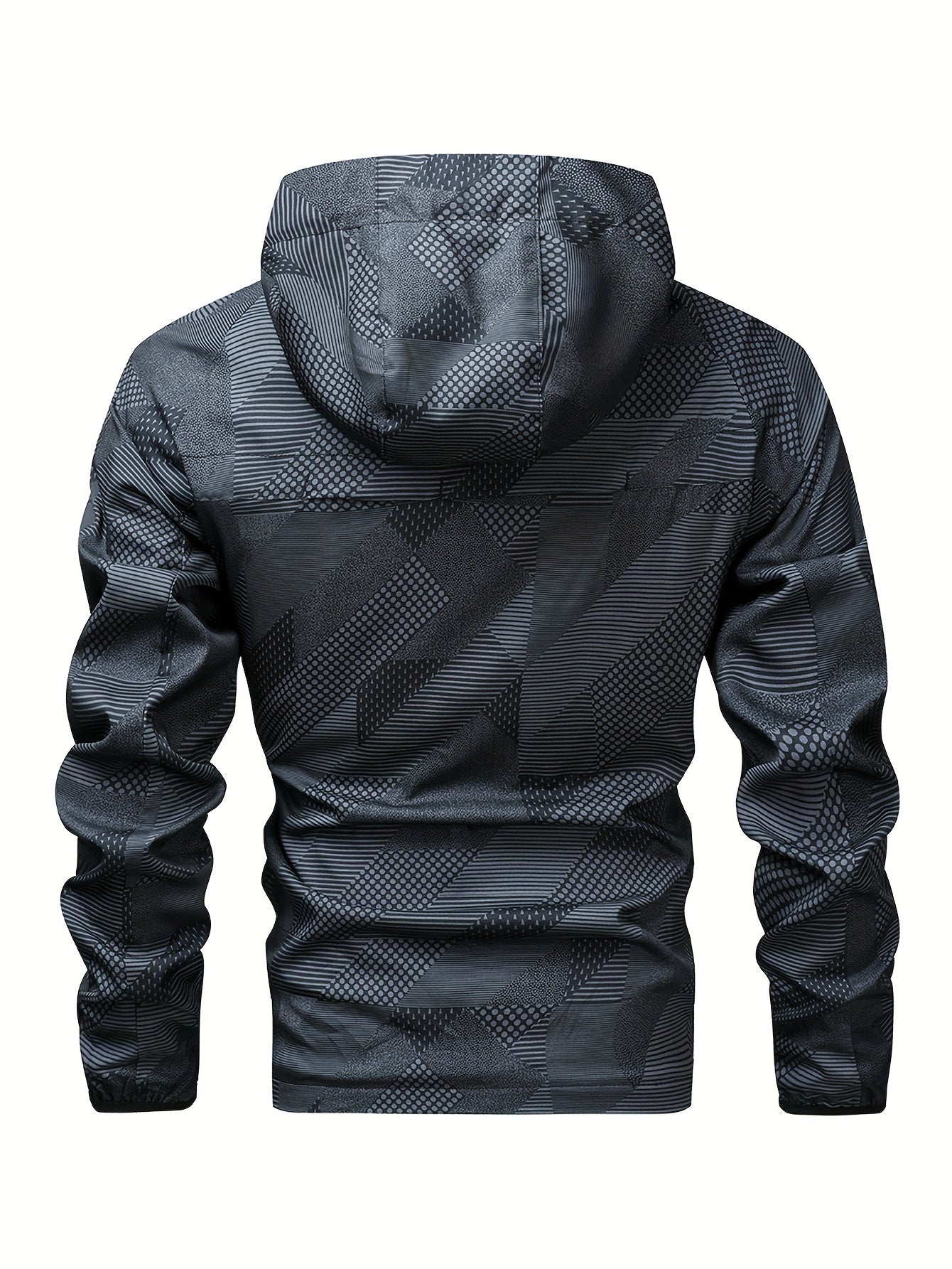 Tom | Men's Color Block Hooded Zip Jacket