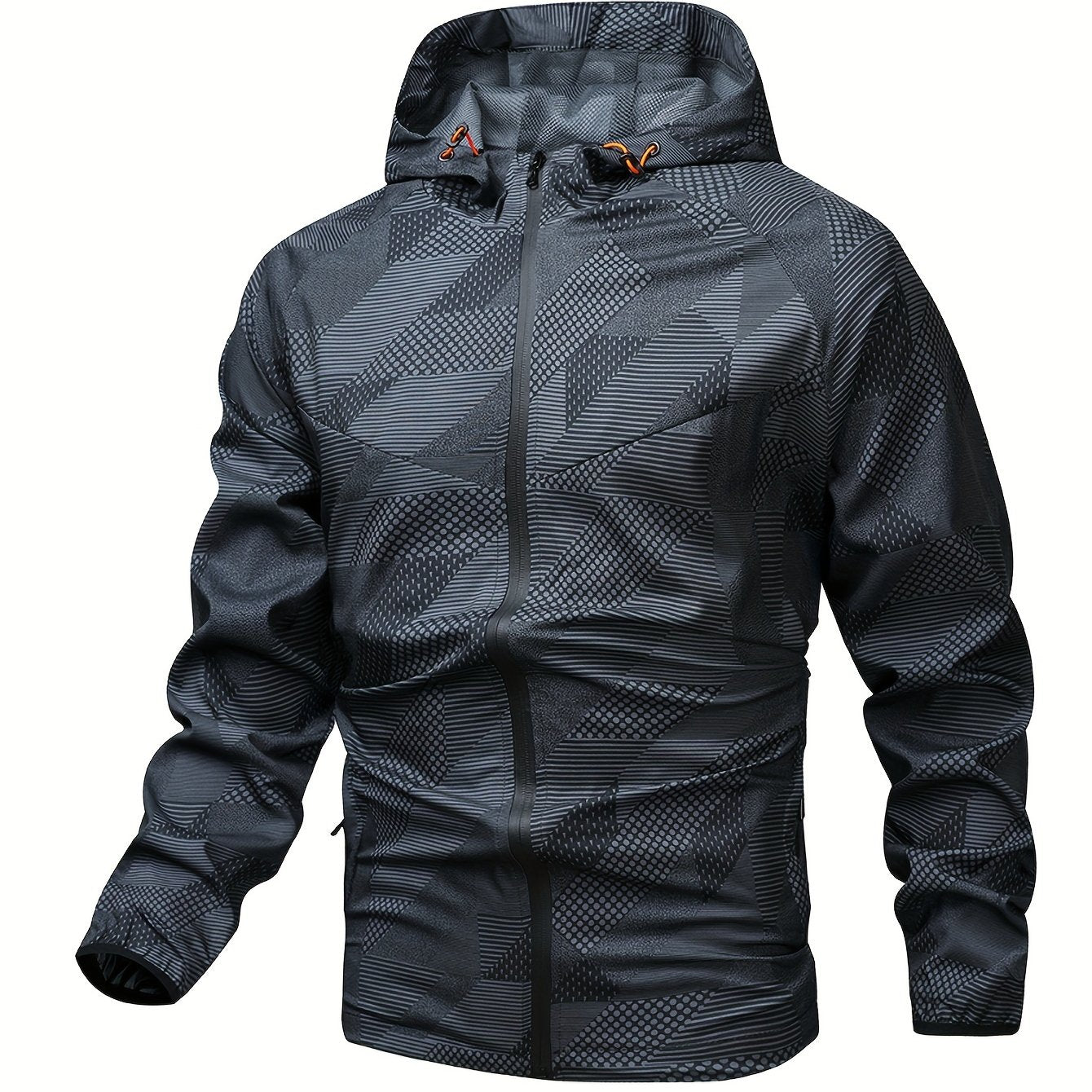 Tom | Men's Color Block Hooded Zip Jacket
