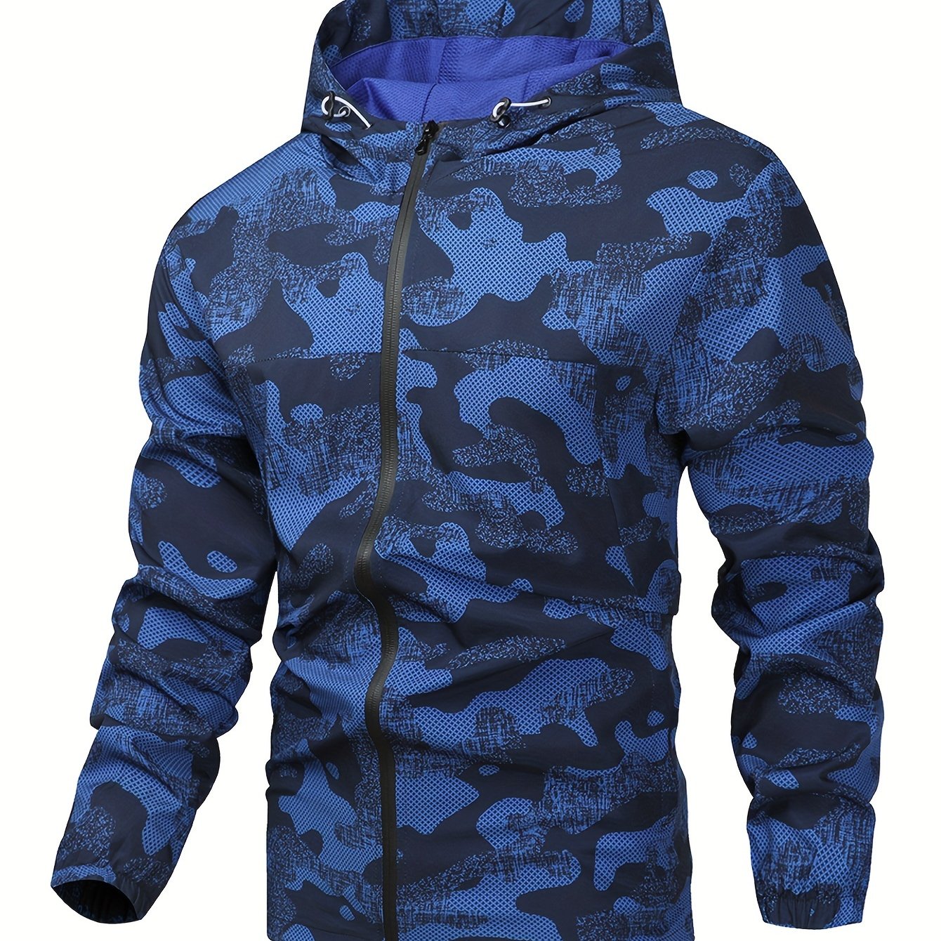 Tom | Men's Color Block Hooded Zip Jacket
