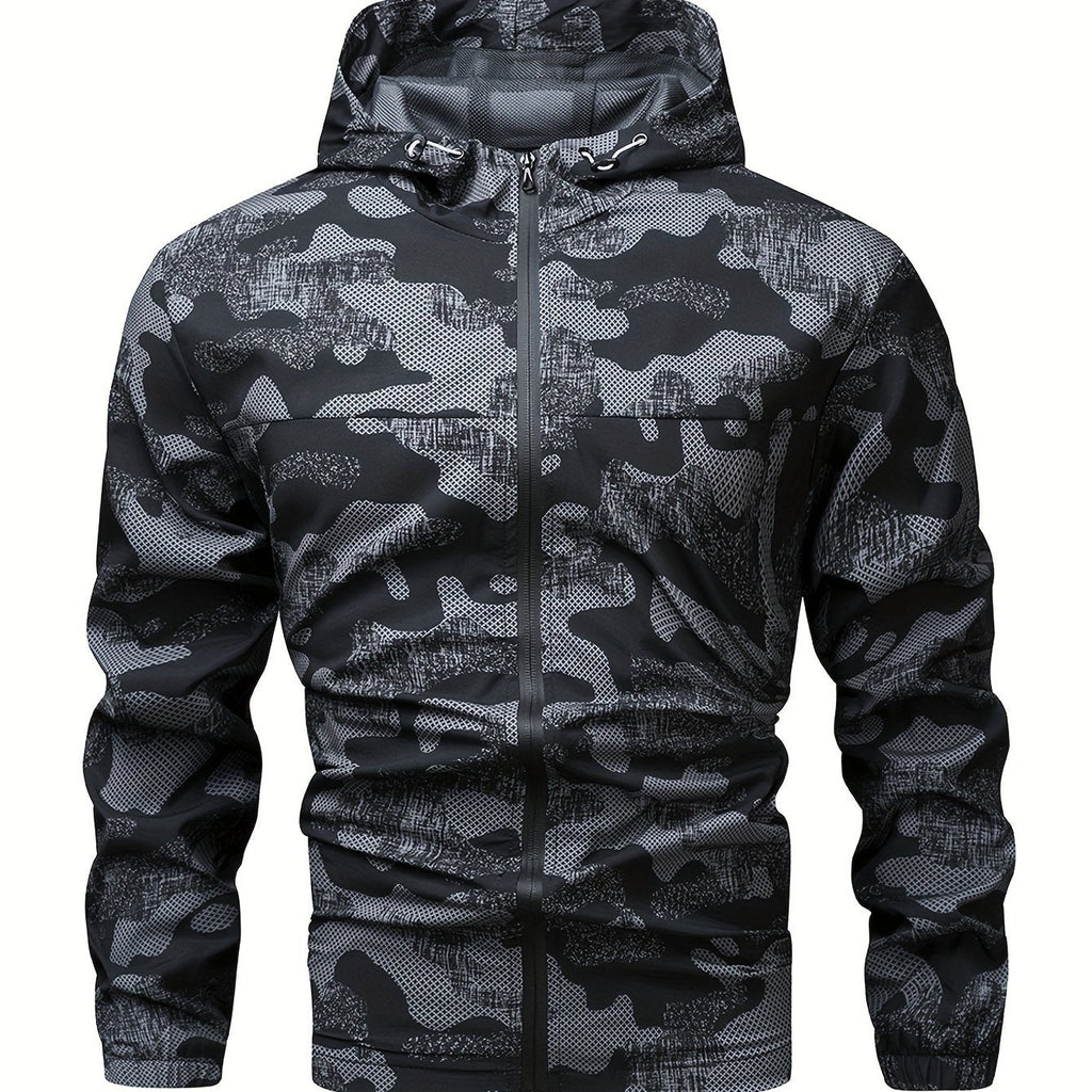 Tom | Men's Color Block Hooded Zip Jacket