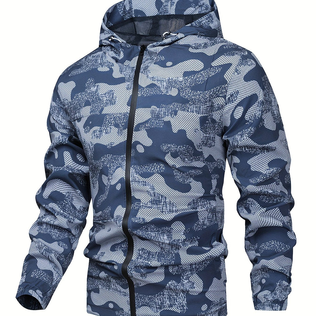 Tom | Men's Color Block Hooded Zip Jacket