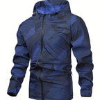 Tom | Men's Color Block Hooded Zip Jacket