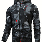 Tom | Men's Color Block Hooded Zip Jacket