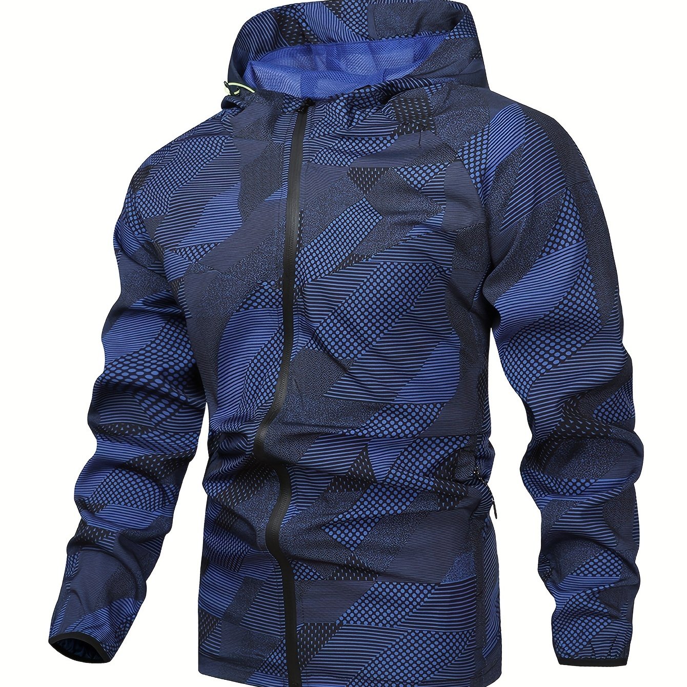 Tom | Men's Color Block Hooded Zip Jacket