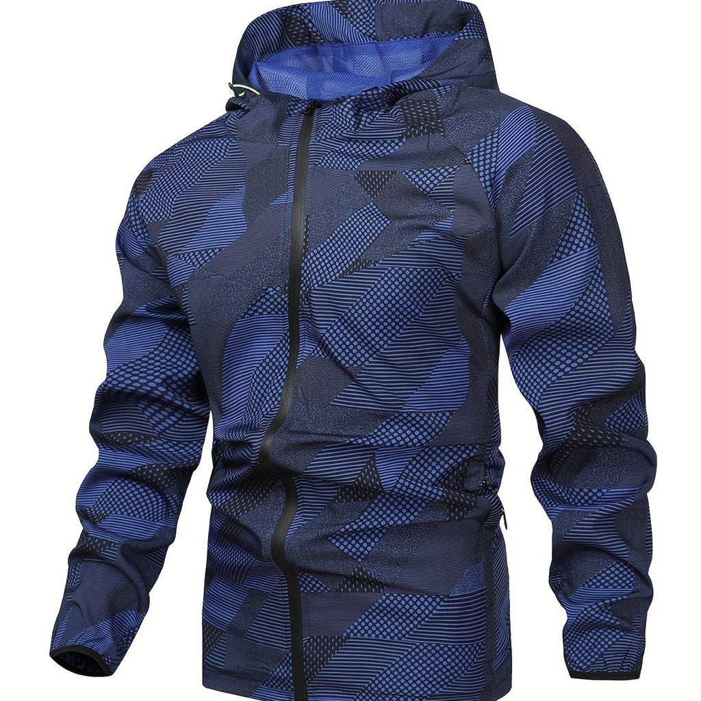 Tom | Men's Color Block Hooded Zip Jacket
