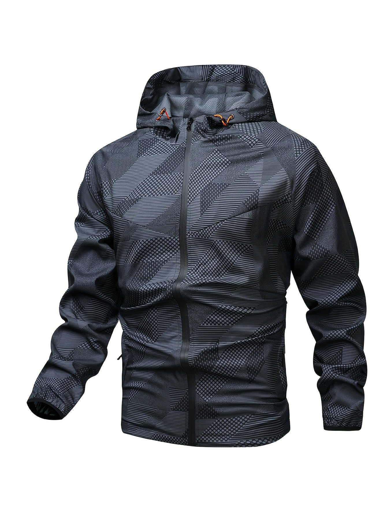 Tom | Men's Color Block Hooded Zip Jacket