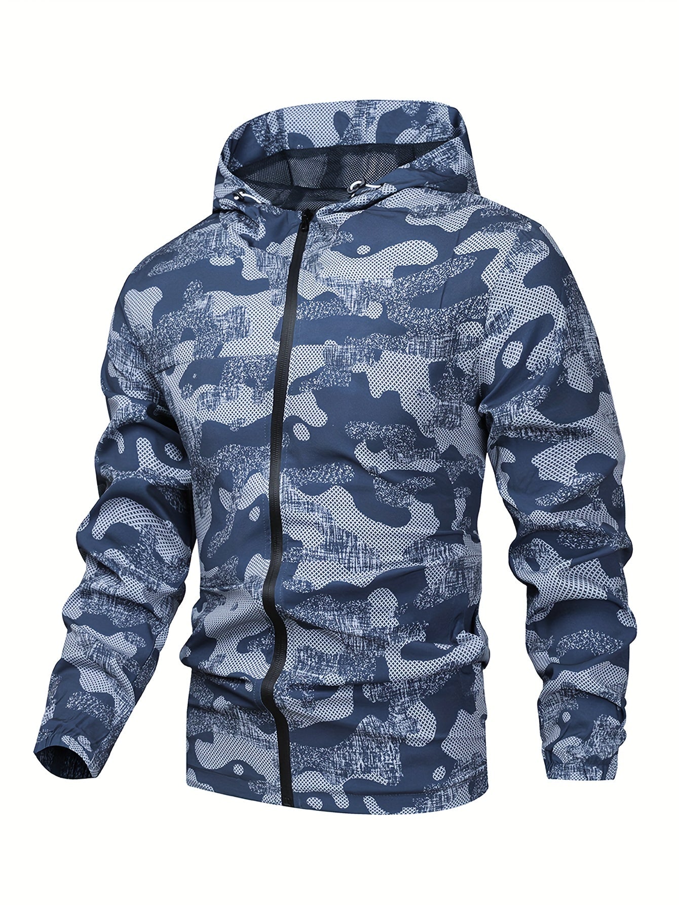 Tom | Men's Color Block Hooded Zip Jacket
