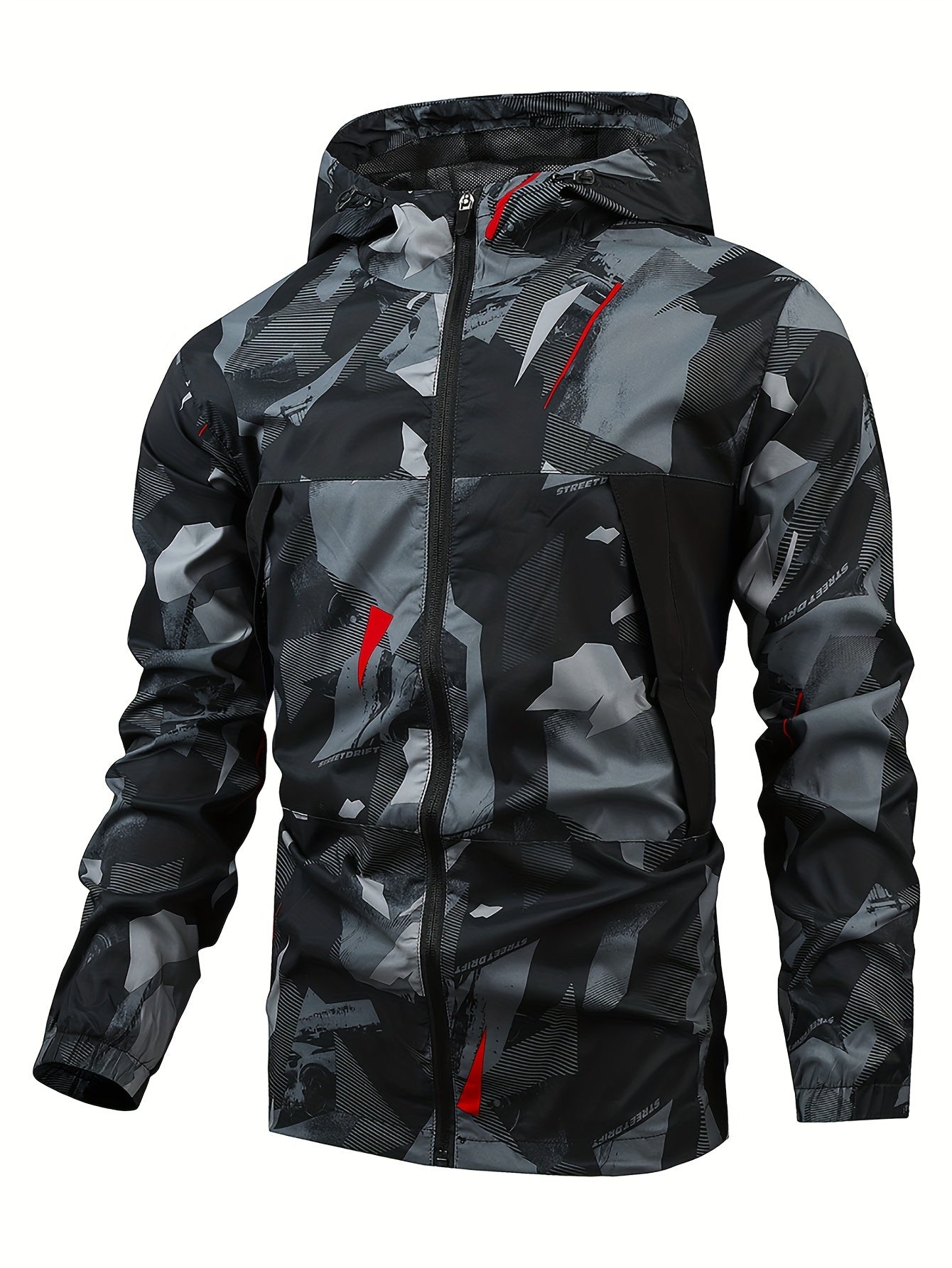 Tom | Men's Color Block Hooded Zip Jacket