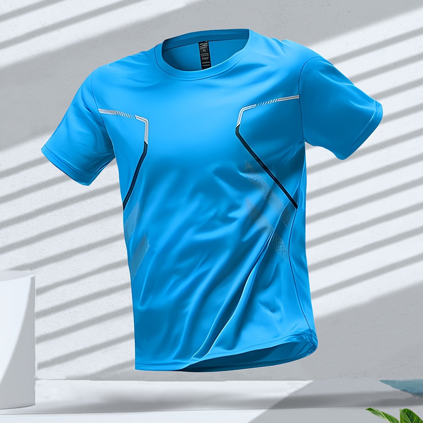 Tom | Vibrant Men's Quick-Dry Sports Shirt with Short Sleeves