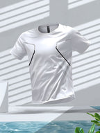 Tom | Vibrant Men's Quick-Dry Sports Shirt with Short Sleeves