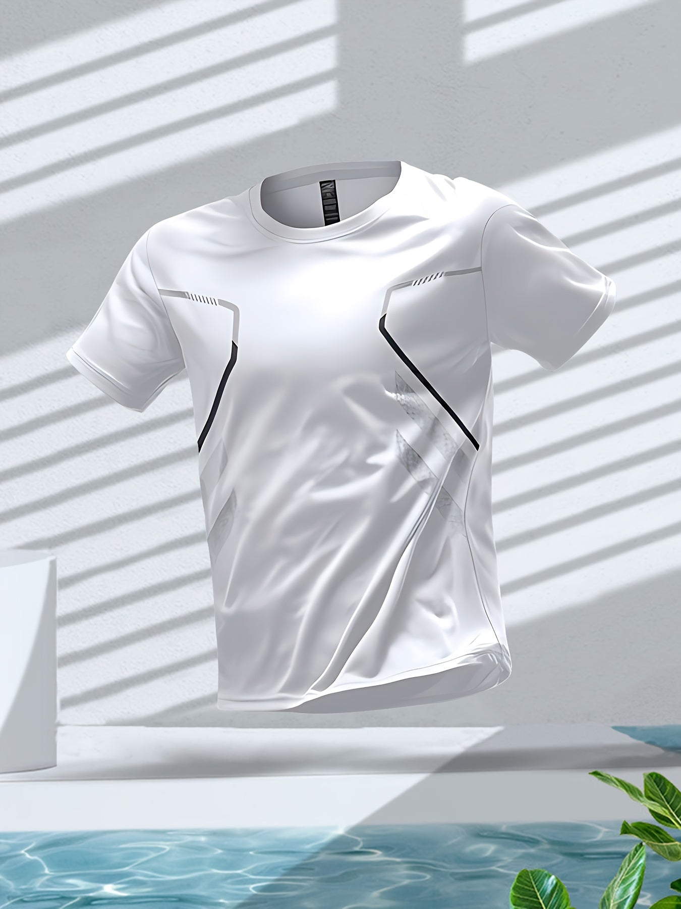 Tom | Vibrant Men's Quick-Dry Sports Shirt with Short Sleeves