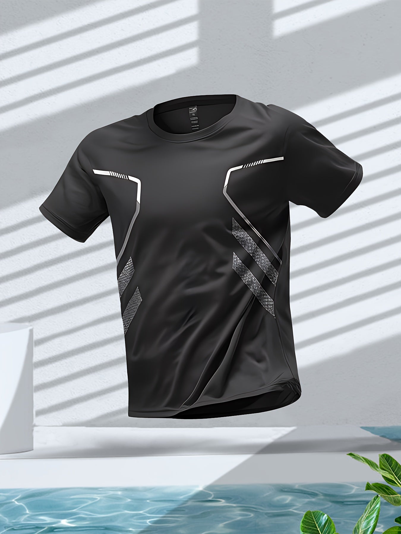Tom | Vibrant Men's Quick-Dry Sports Shirt with Short Sleeves