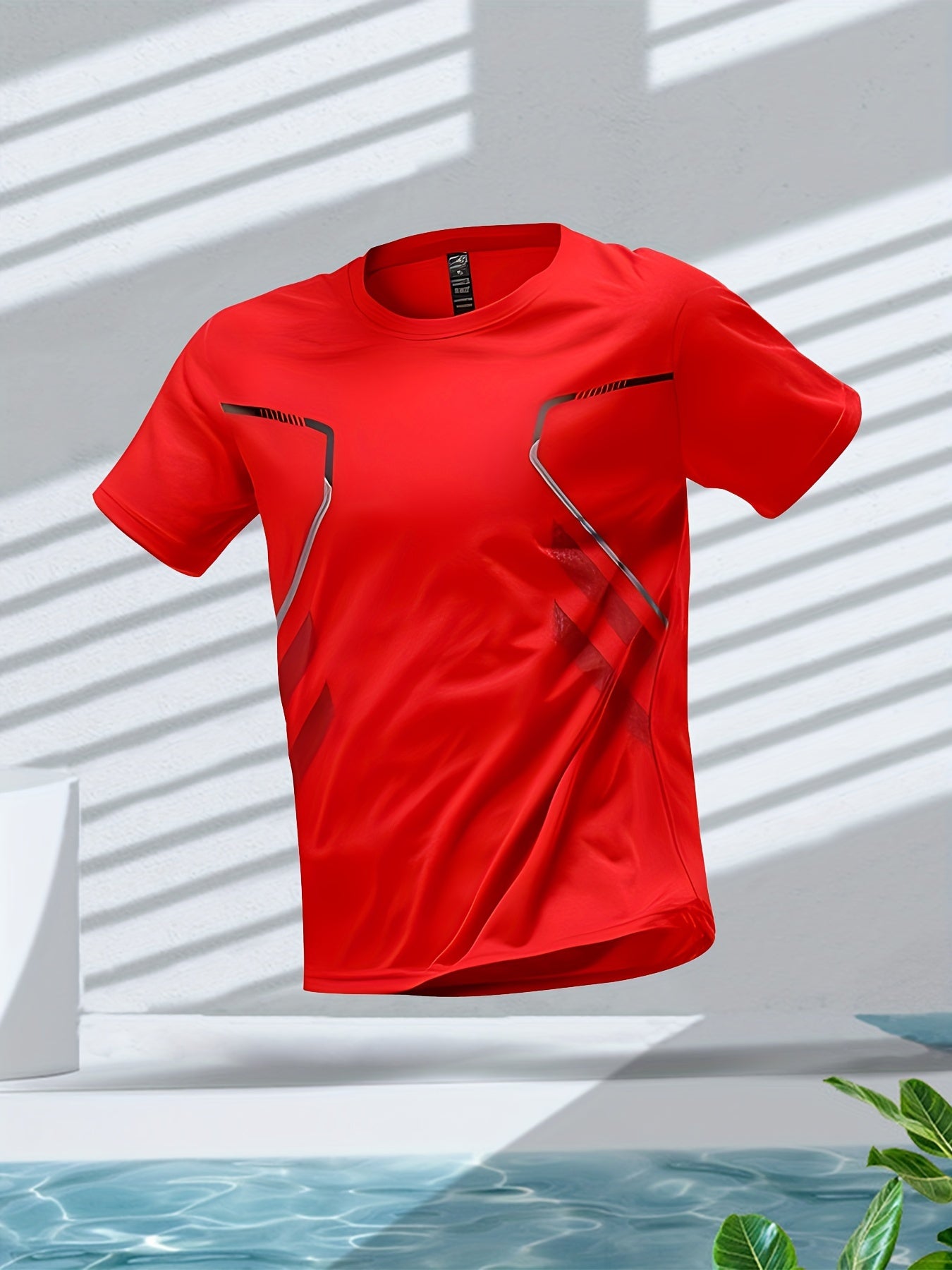 Tom | Vibrant Men's Quick-Dry Sports Shirt with Short Sleeves
