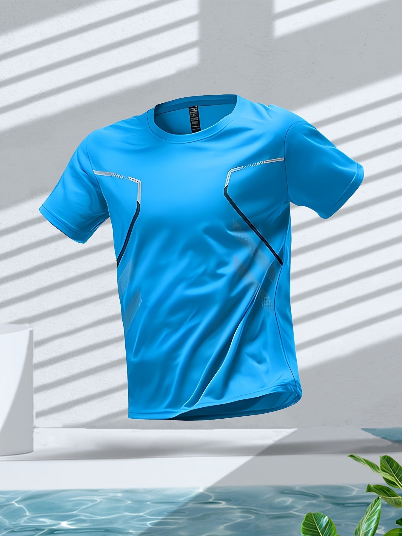 Tom | Vibrant Men's Quick-Dry Sports Shirt with Short Sleeves