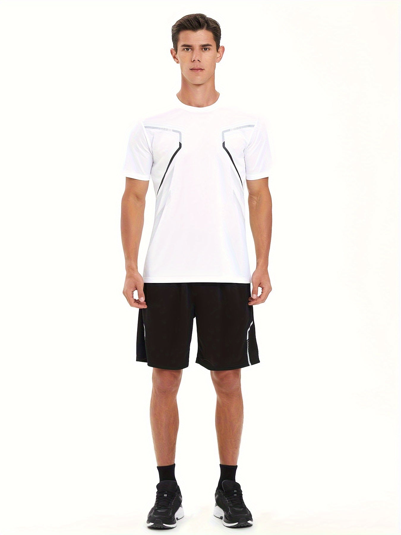 Tom | Vibrant Men's Quick-Dry Sports Shirt with Short Sleeves