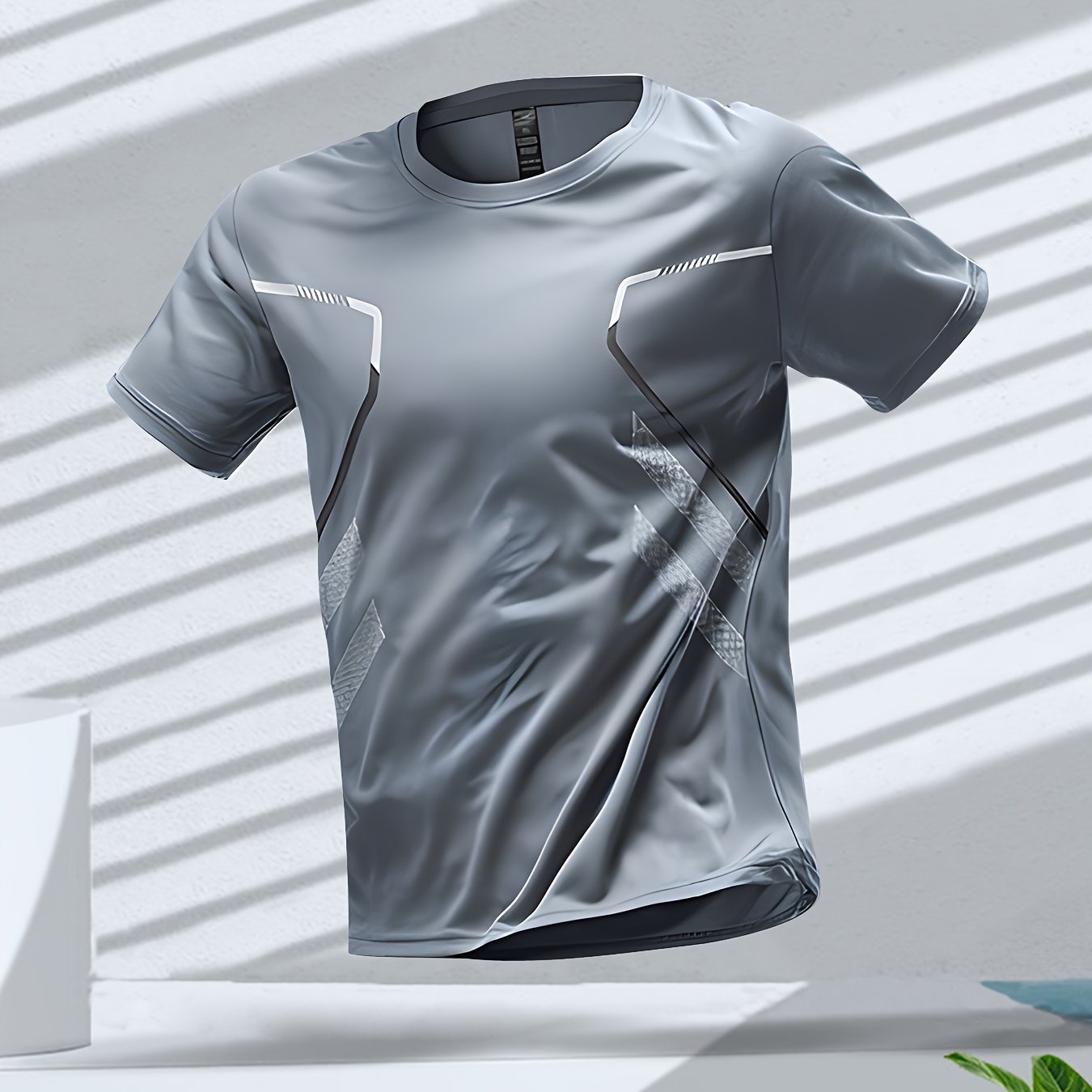 Tom | Vibrant Men's Quick-Dry Sports Shirt with Short Sleeves