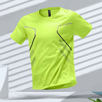 Tom | Vibrant Men's Quick-Dry Sports Shirt with Short Sleeves