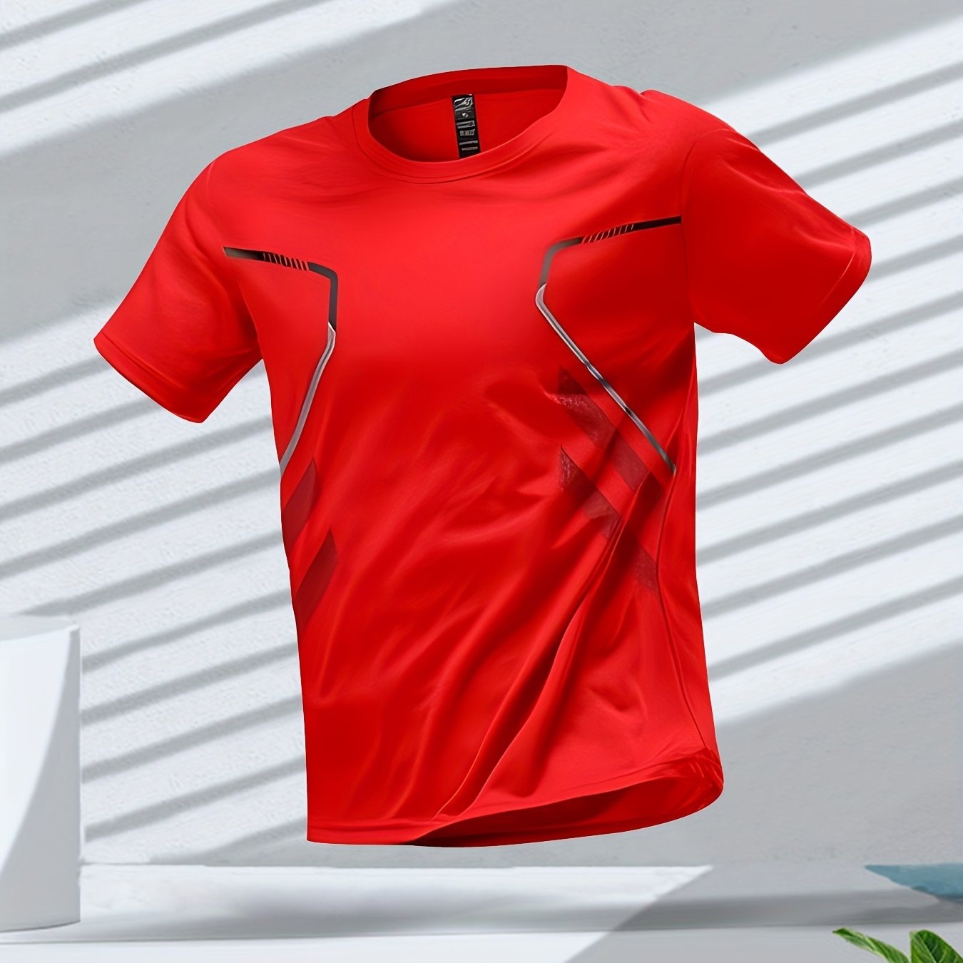 Tom | Vibrant Men's Quick-Dry Sports Shirt with Short Sleeves