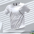 Tom | Vibrant Men's Quick-Dry Sports Shirt with Short Sleeves