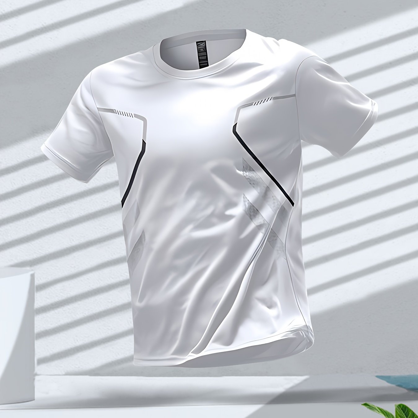Tom | Vibrant Men's Quick-Dry Sports Shirt with Short Sleeves