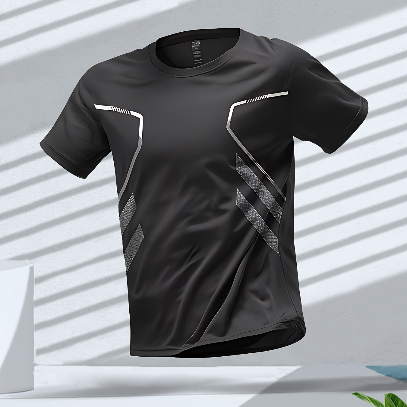 Tom | Vibrant Men's Quick-Dry Sports Shirt with Short Sleeves