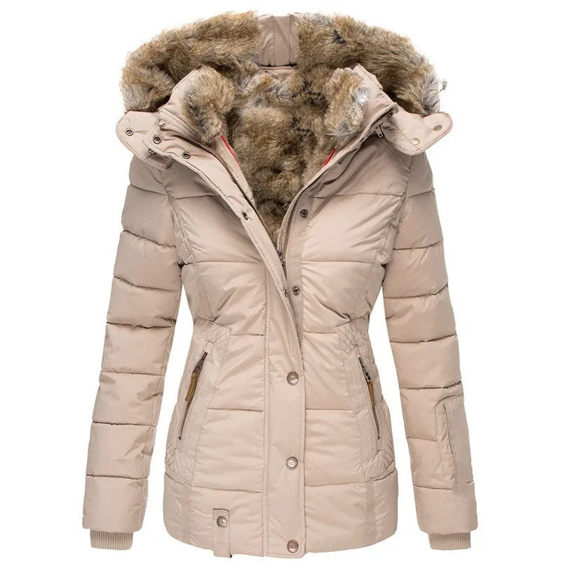 Tommy | Women's Collared Jacket with Faux Fur