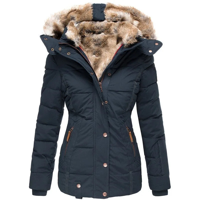 Tommy | Women's Collared Jacket with Faux Fur