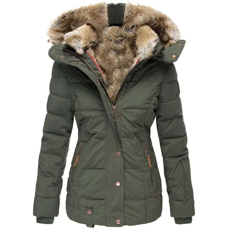 Tommy | Women's Collared Jacket with Faux Fur