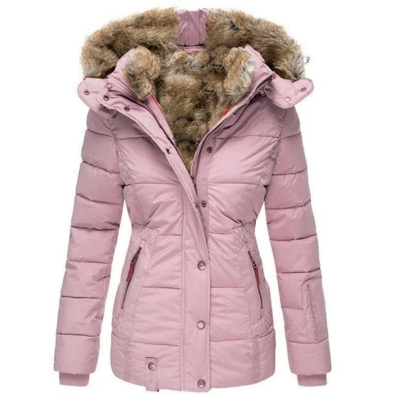 Tommy | Women's Collared Jacket with Faux Fur
