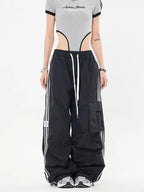 Stylish Cargo Pants with Drawstring and Multiple Pockets