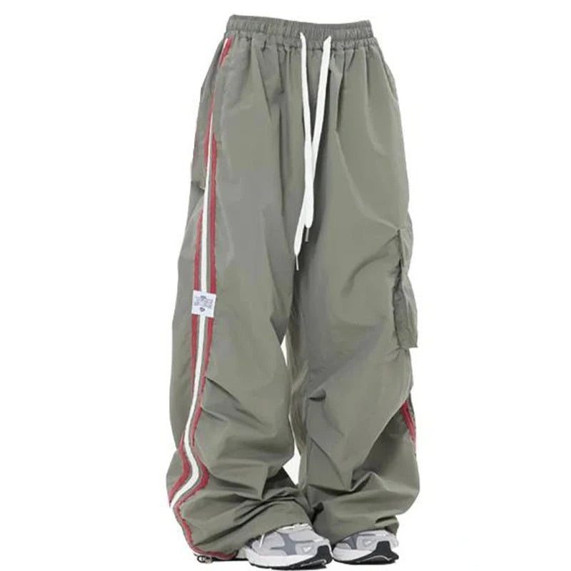 Stylish Cargo Pants with Drawstring and Multiple Pockets