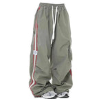 Stylish Cargo Pants with Drawstring and Multiple Pockets