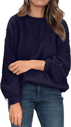 V-Neck Ribbed Sweater