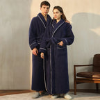 Cozy Fleece Bathrobe with Adjustable Tie Belt