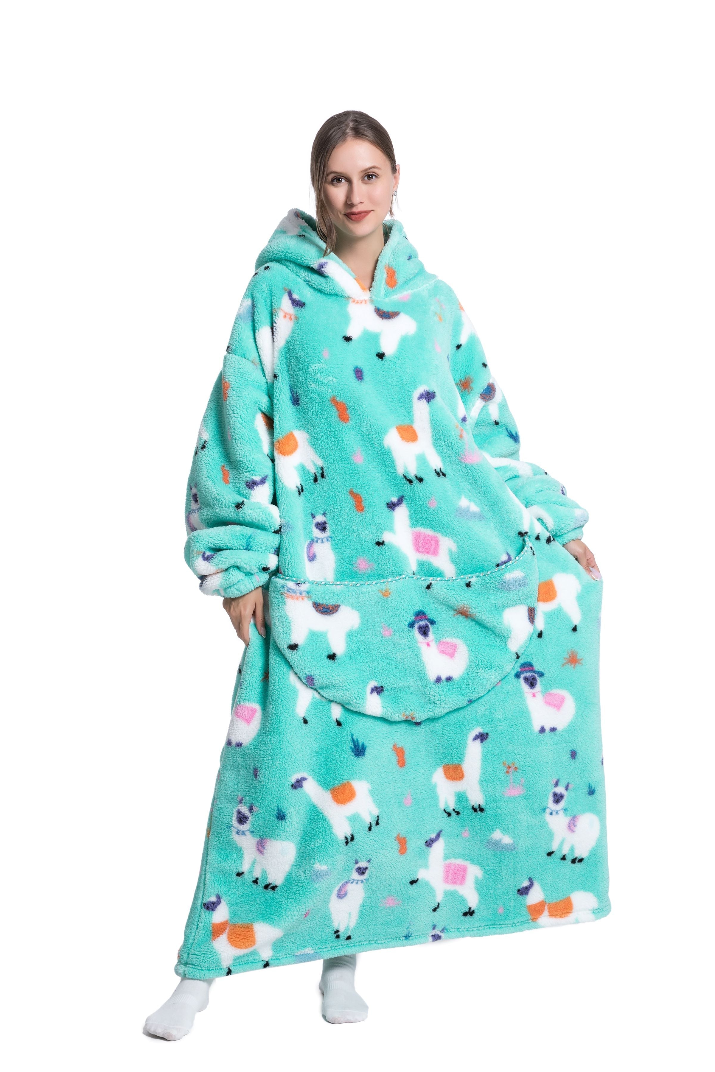 ICEY - Winter Fleece Hoodie Blanket