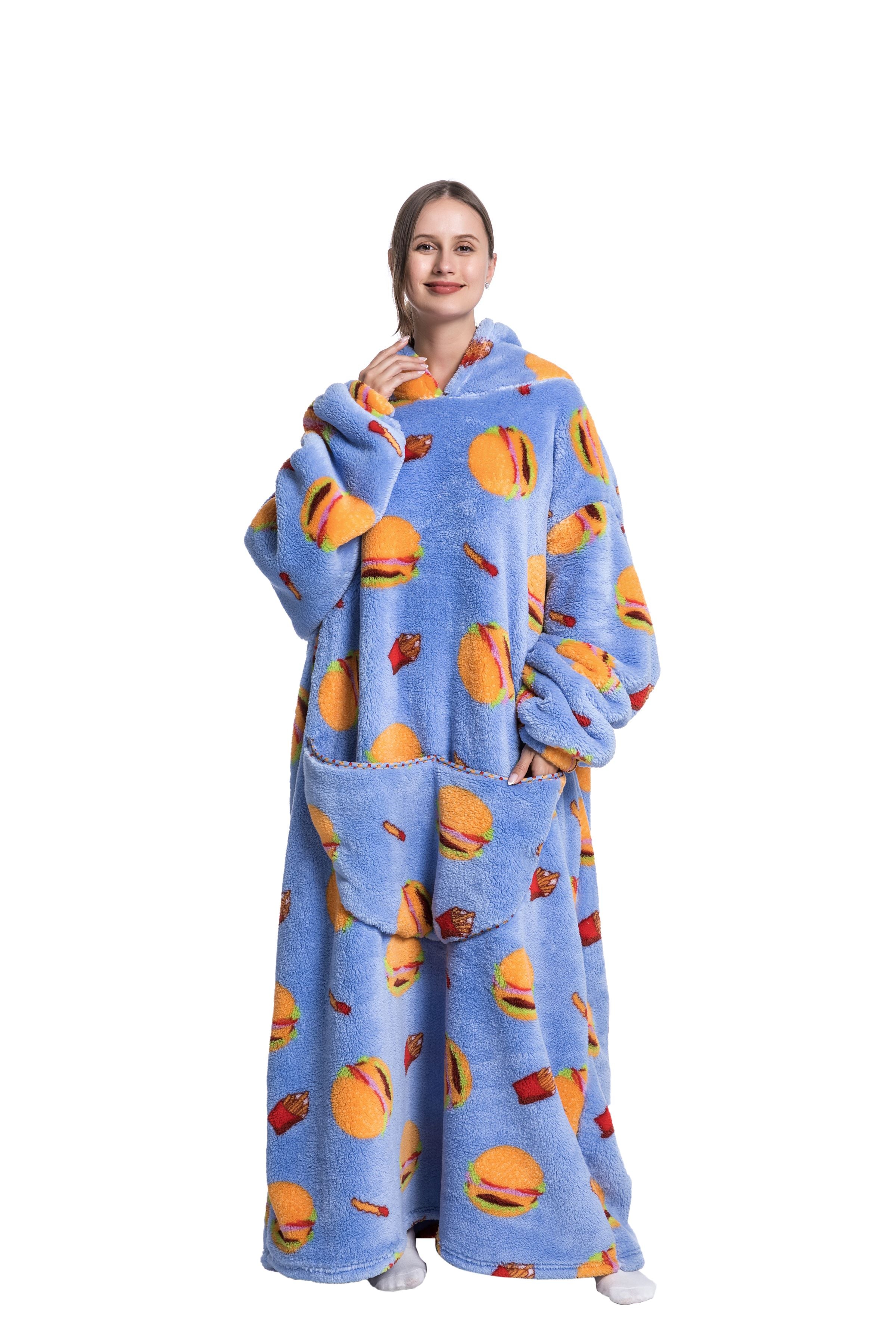 ICEY - Winter Fleece Hoodie Blanket