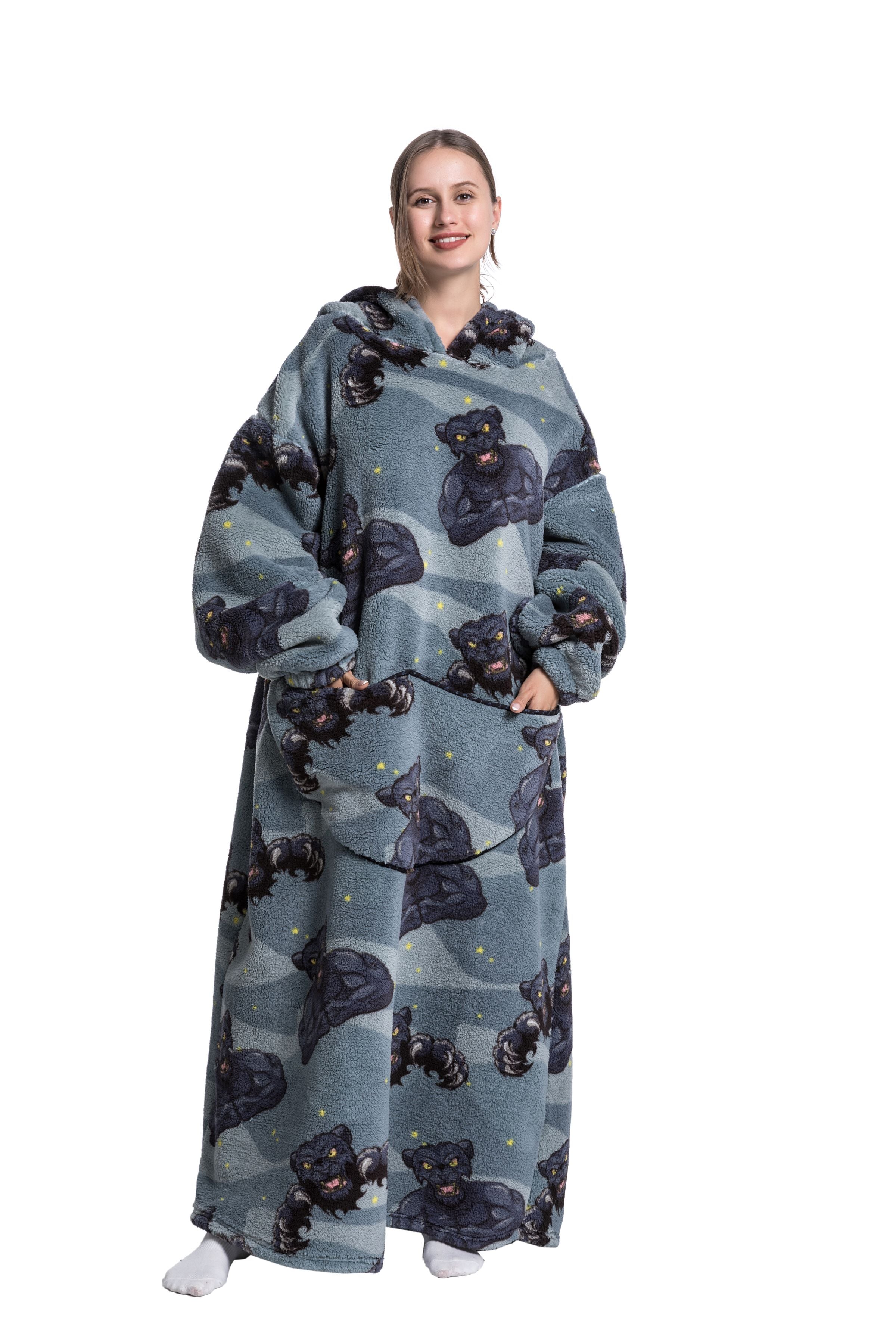 ICEY - Winter Fleece Hoodie Blanket