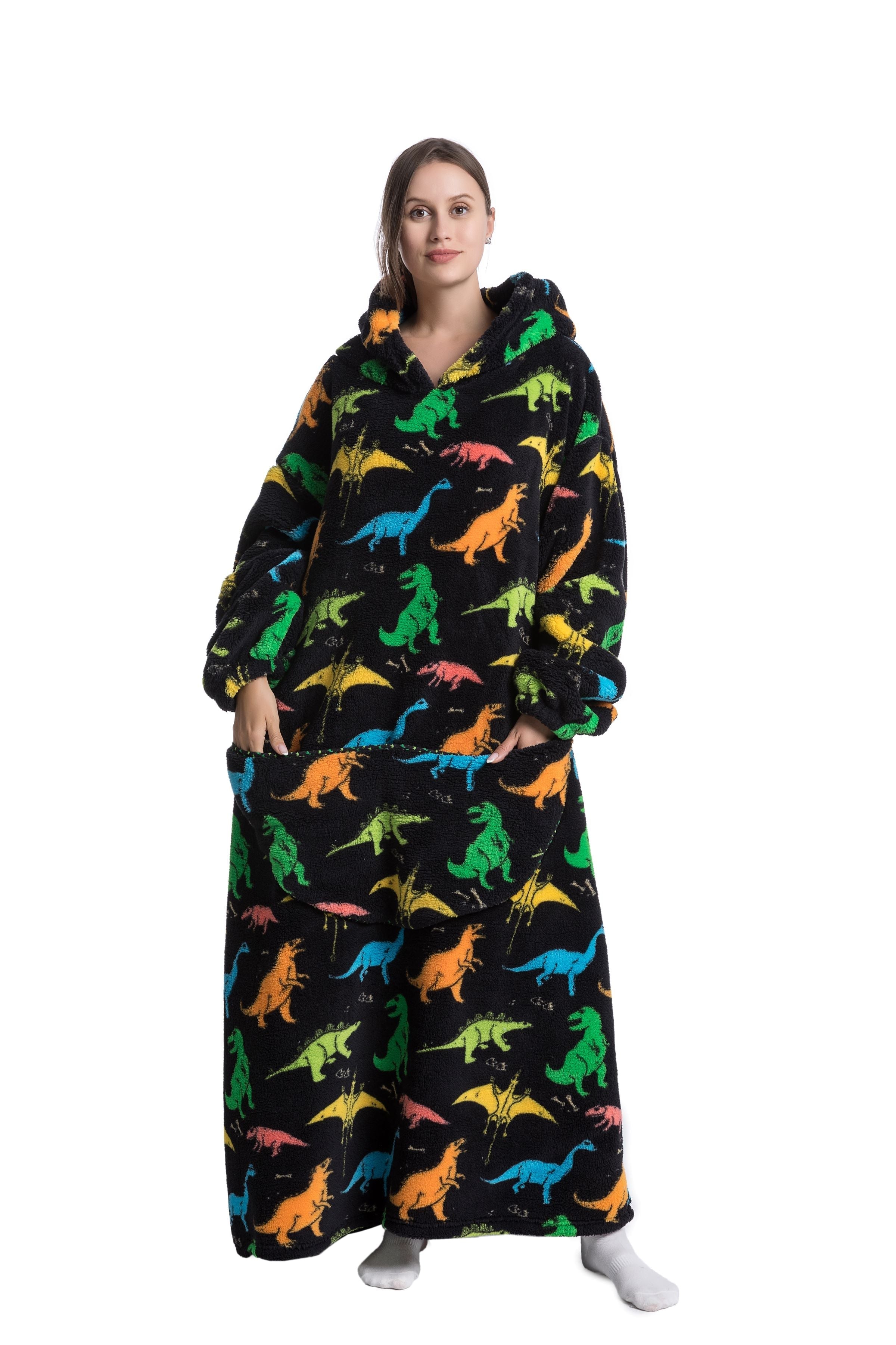 ICEY - Winter Fleece Hoodie Blanket