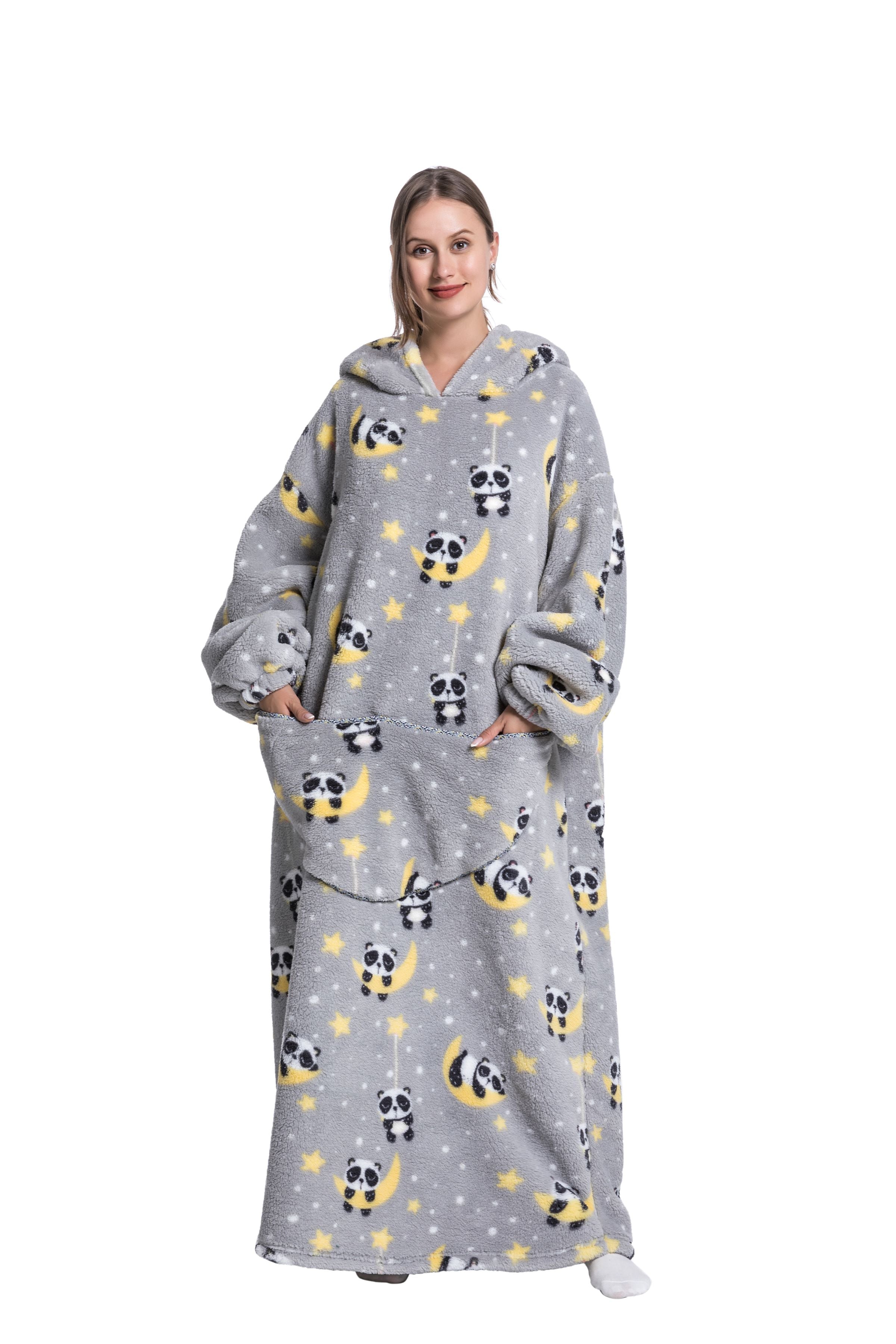 ICEY - Winter Fleece Hoodie Blanket