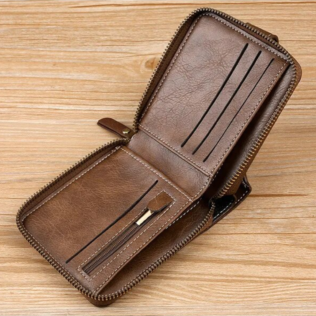 Classic Vintage Leather Wallet | Timeless & Elegant
