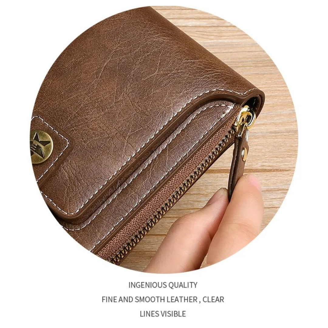 Classic Vintage Leather Wallet | Timeless & Elegant